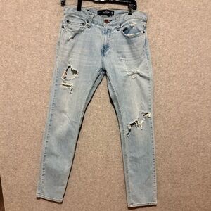Hollister Light Blue Straight Leg Jeans
